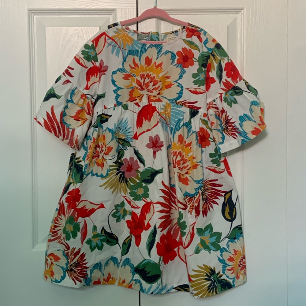 Sold on another site 
ZARA Tropical print dress